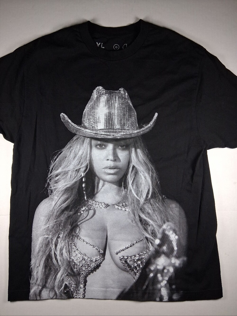 Beyonce Big Bey Cowboy XL 2023 Renaissance World Tour T-shirt Black